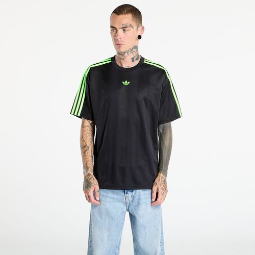 T-shirt adidas Adicolor Jacquard Jersey Black / Signal Green