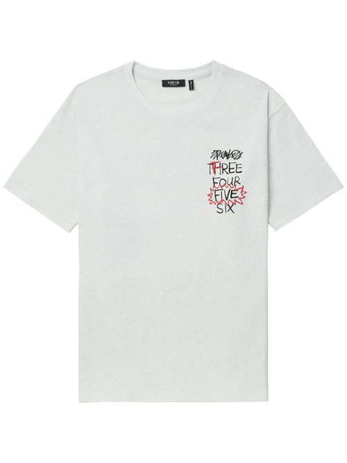 Logo-print cotton T-shirt - Grey