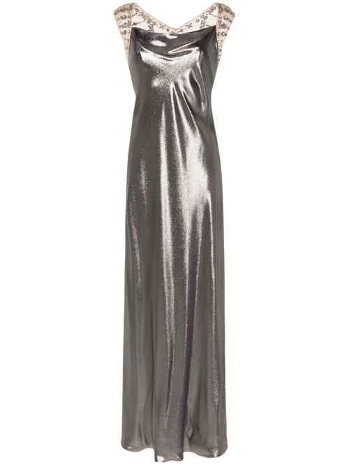 Lamé maxi dress - Gold