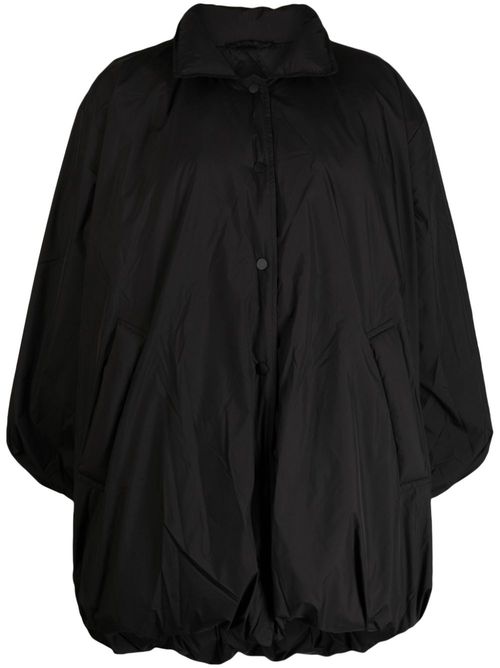 Button-up reversible puffer jacket - Black