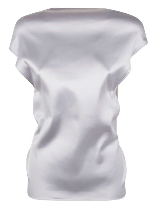 Sportmax draped satin top - Neutrals