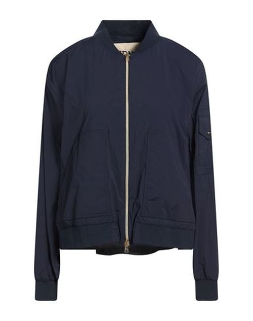 Woman Jacket Navy Size 6 Polyamide, Elastane