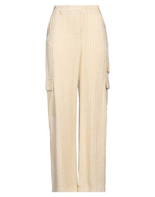 Woman Pants Cream Size 10 Viscose
