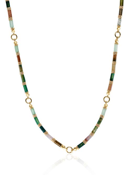 Embellished 18kt Gold-plated Necklace