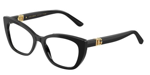 Dolce & Gabbana DG3398 501 Women’s Eyeglasses Black  54 - Blue Light Block Available