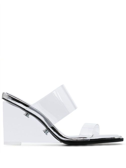 Shard transparent mules - Neutrals