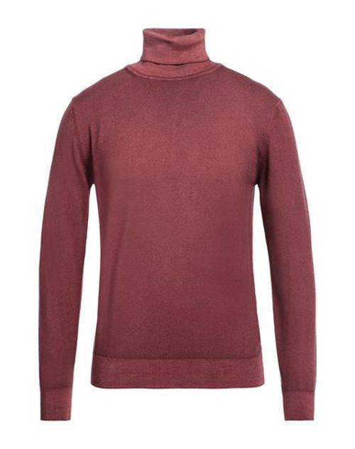 Man Turtleneck Brick Size XXL Virgin Wool
