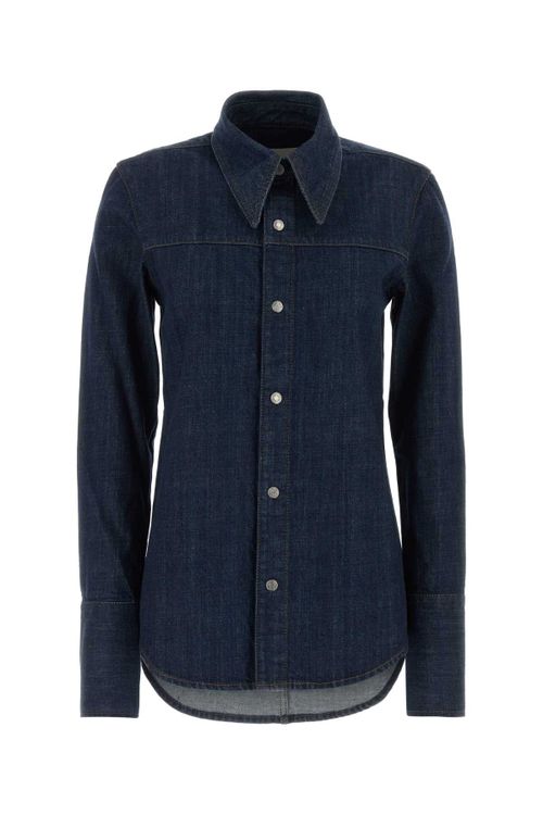 Sharp Collar Shirt — Navy