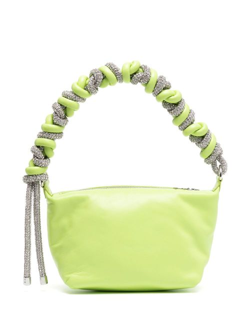 Phone Cord leather bag - Green