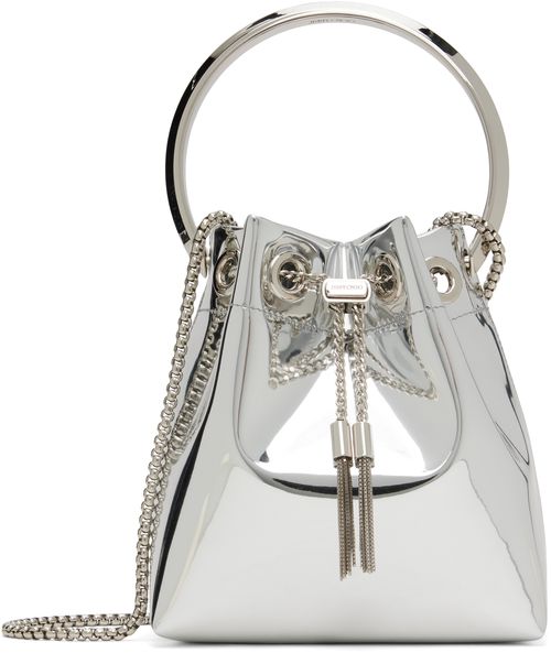 Jimmy Choo Silver Bon Bon Bag