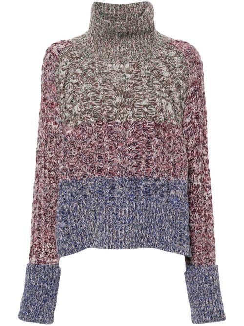 Megane high-neck sweater - Green