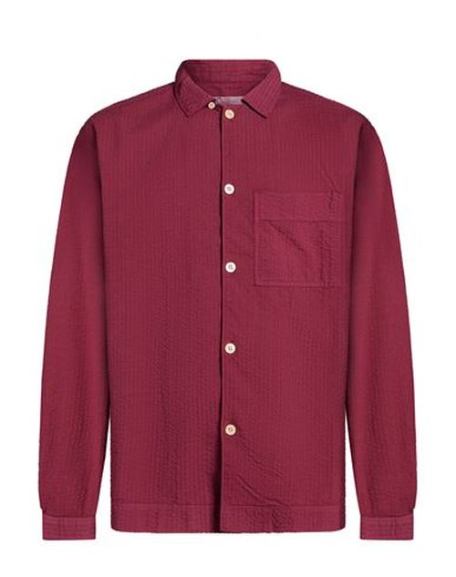 Man Shirt Garnet Size M Cotton, Elastane