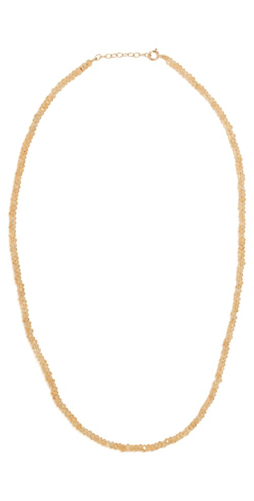 November Citrine Beaded Necklace Citrine One Size