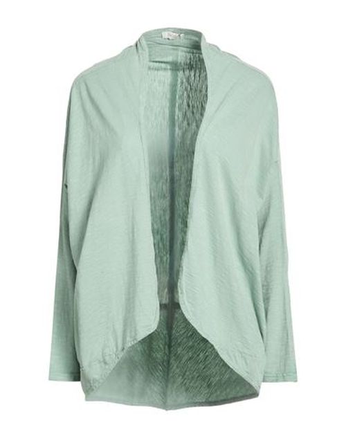 Woman Cardigan Light green Size S Cotton