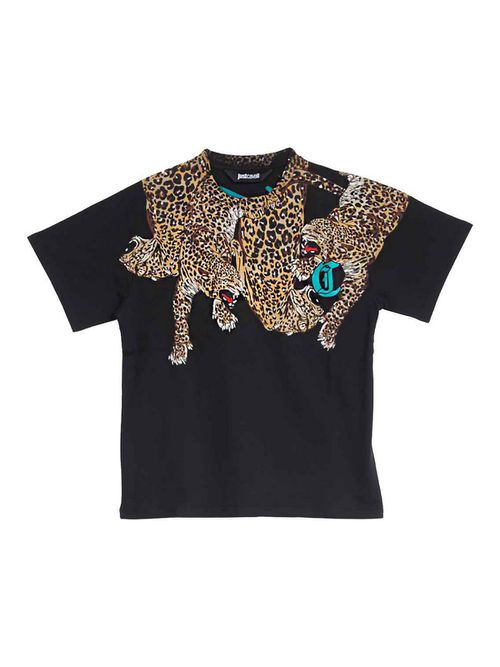 Leopard Neck T-Shirt