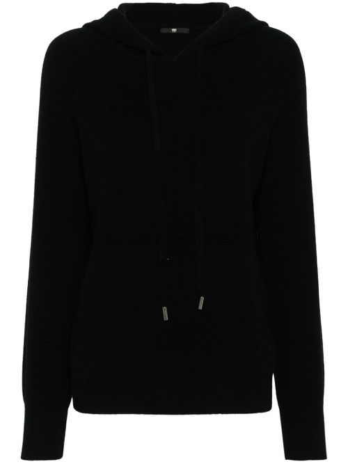 Palmer knitted hoodie - Black