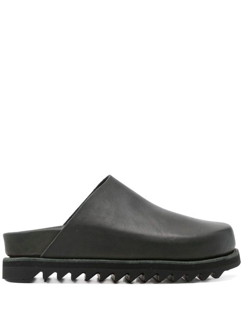 Guidi leather slides - Green