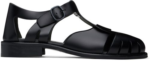 HEREU Black Pesca Sandals