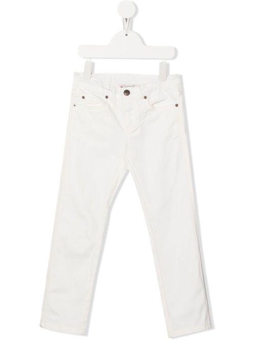 Bonnie slim-cut trousers - White