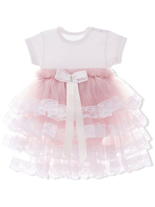 Bella ruffled tulle dress - Purple