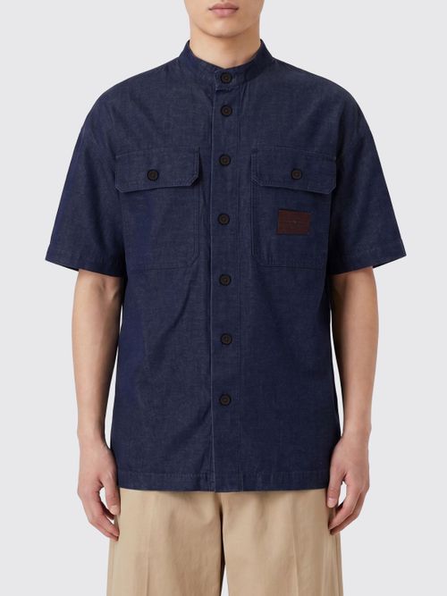 Shirt Men color Denim
