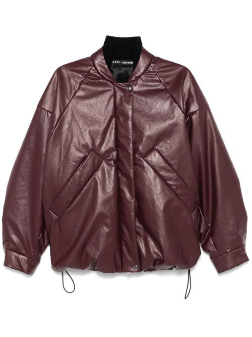 Padded bomber jacket - Purple