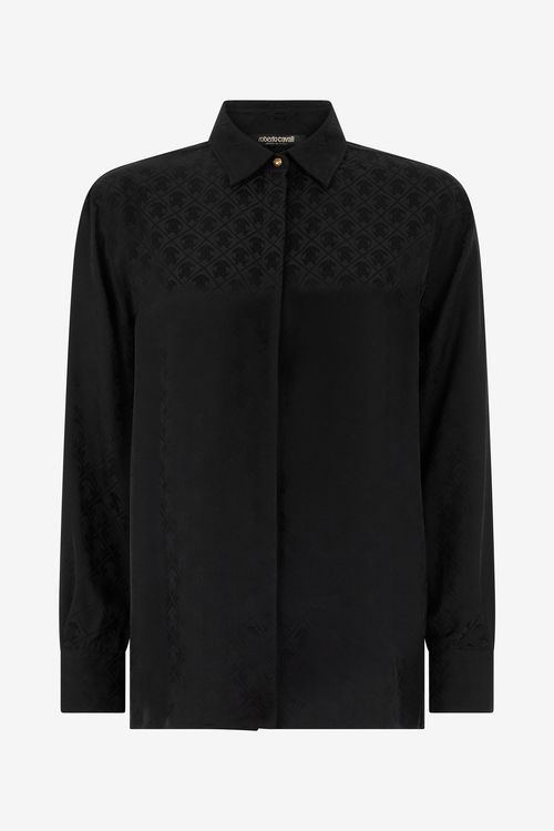 Silk Blend Shirt With Monogram Rc