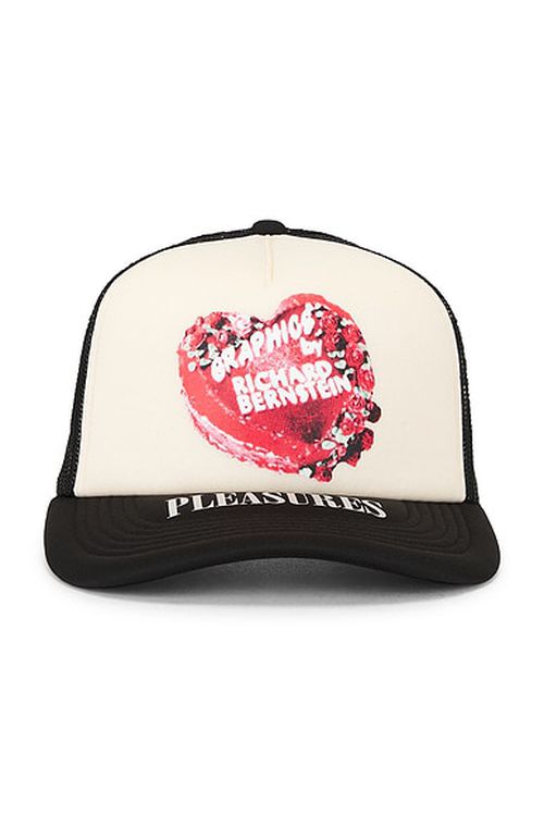 Pleasures Cake Trucker Hat in Black - Black. a