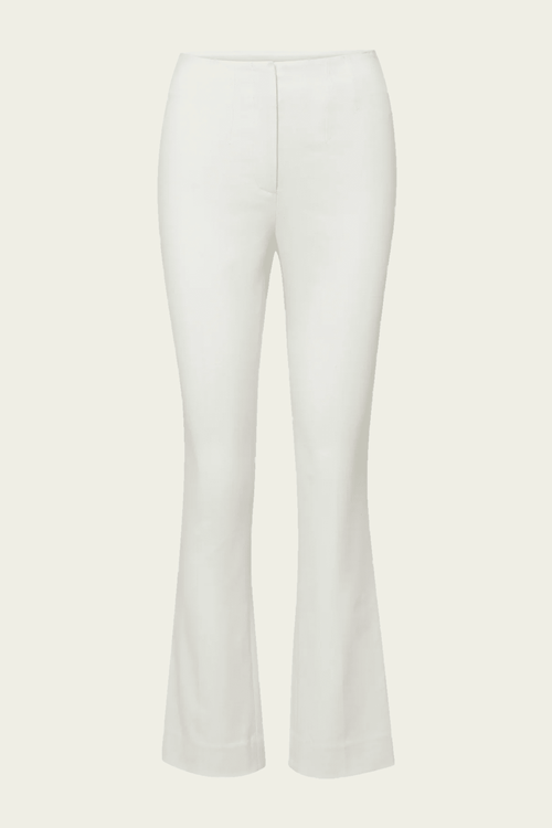 Althea Kick-Flare Pant in Dove White