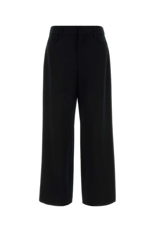 Virgin Wool Trousers — Black