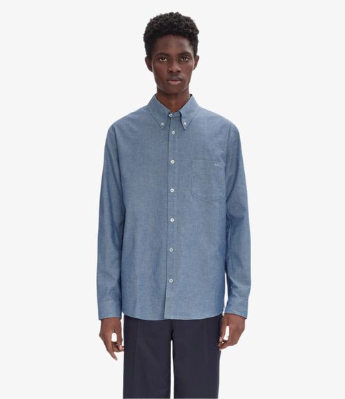 Edouard Brodé shirt Indigo