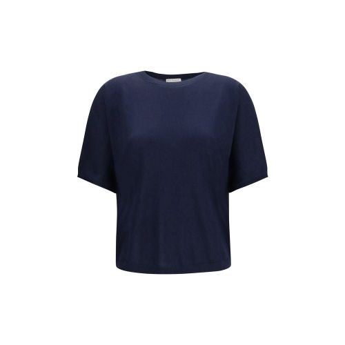 Cashmere and Silk Sweater — Navy