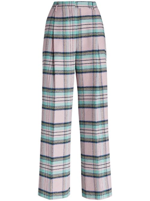 Checked trousers - Pink