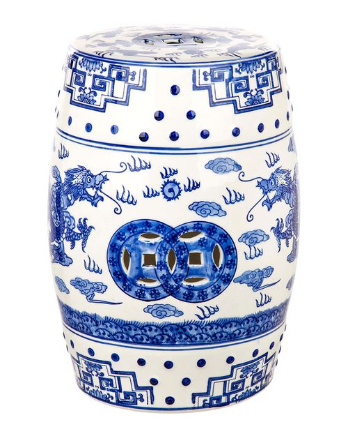 Dragon's Breath Chinoiseries Garden Stool