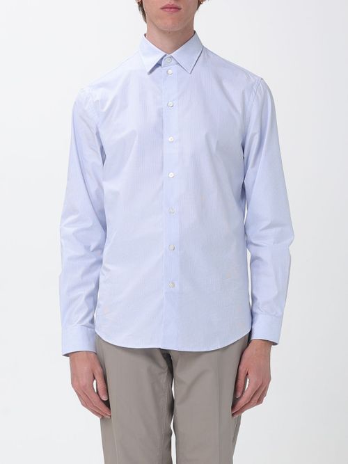 Shirt Men color Gnawed Blue