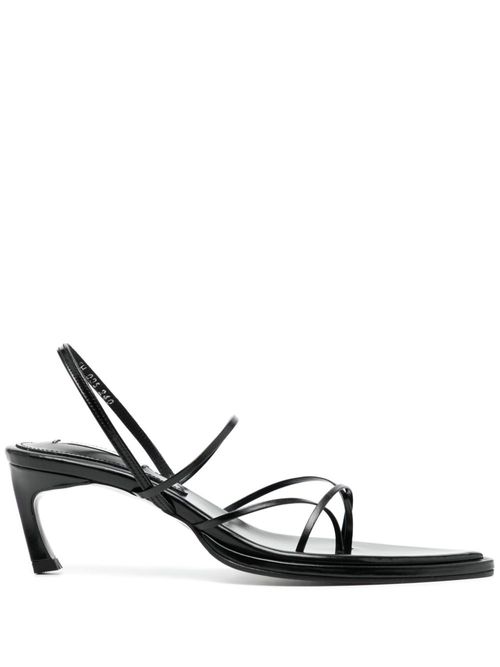 Garo 60mm leather slingback sandals - Black