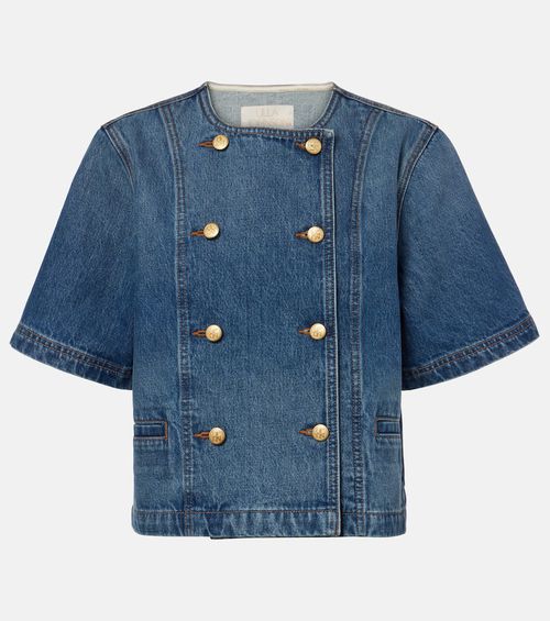 Serge denim top