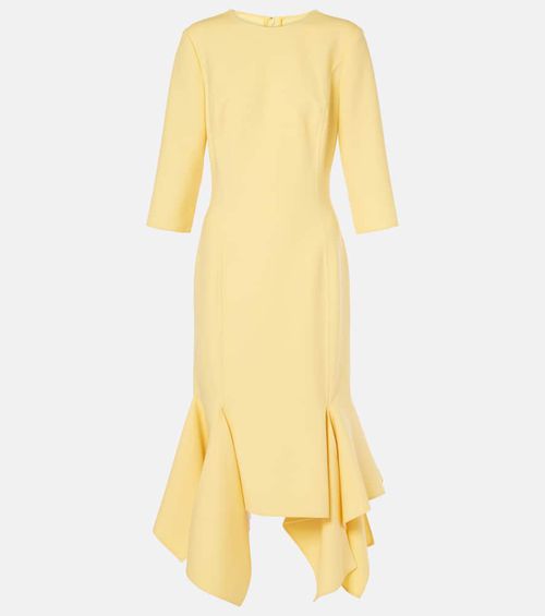 Wool-blend midi dress