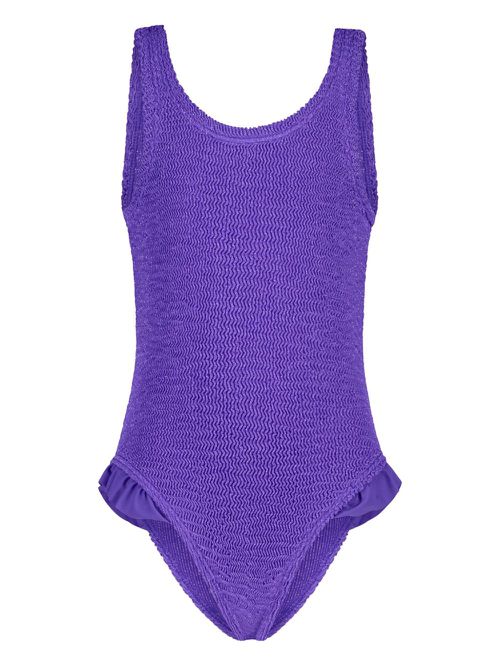 PARAMIDONNA Kids Lili ruffled swimsuit - Purple
