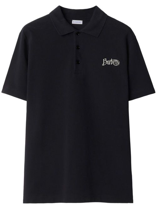 Cotton polo shirt - Black