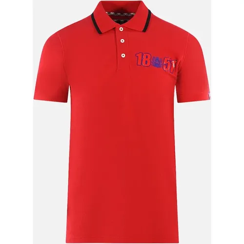 Men's Aquascutum London 1851 Red Polo Shirt