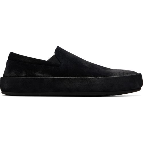 Black Cassapelle Leather Slip On Sneakers