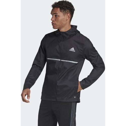 Adidas Performance Mens Own the Run Jacket - Black Recycled Material - Size X-Small