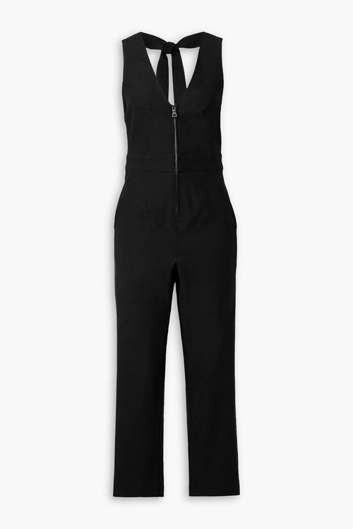 Heart Throb stretch-twill jumpsuit