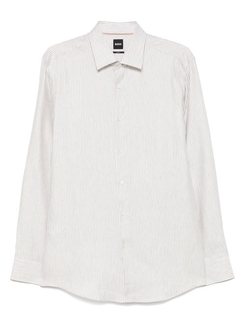 BOSS striped shirt - Neutrals