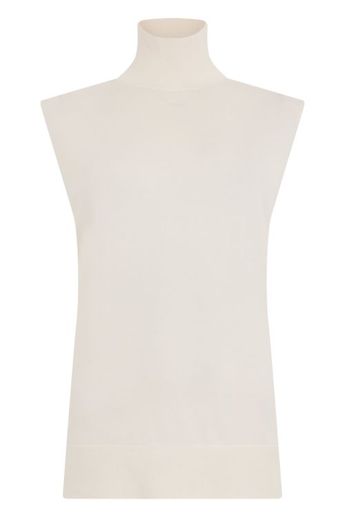 Totême High-Collar Sleeveless Sweater