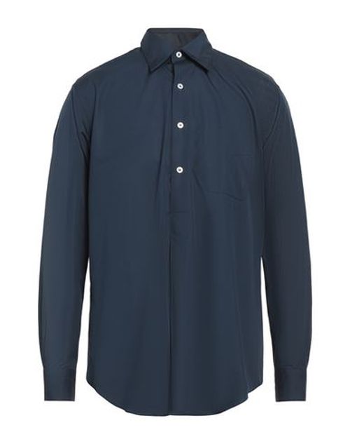 Man Shirt Midnight blue Size S Cotton