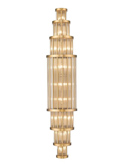Aged Brass LED Wall Sconce from the Waldorf Collection