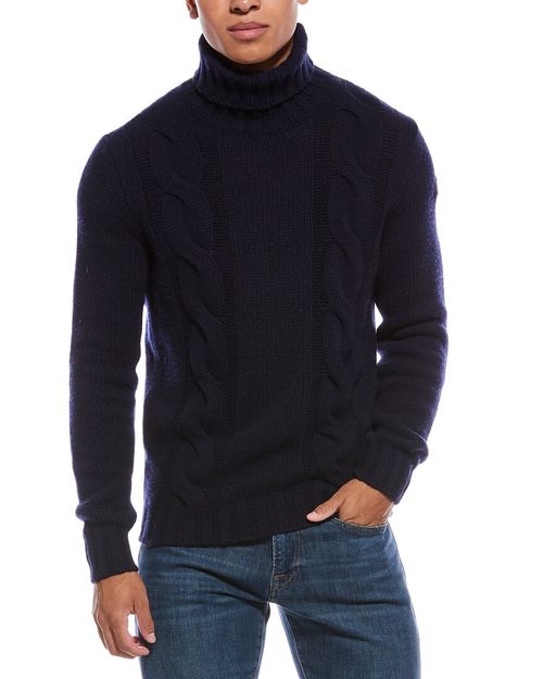 Wool & Cashmere-Blend Turtleneck Sweater