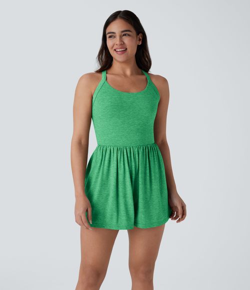 Pocket 2-in-1 Romper-Easy Peezy Edition  - Dewleaf Green